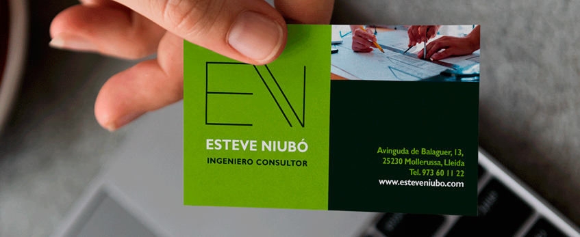 Esteve Niubó Tarjetas de visita Comerciales