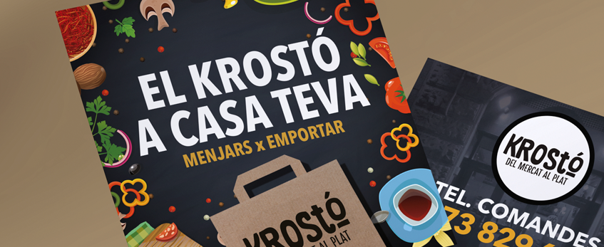 Impresión folletos para Restaurante Krostó